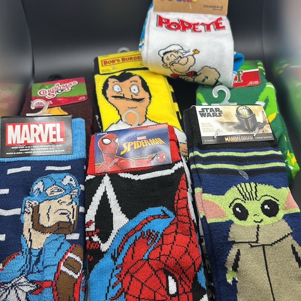 NWT Mens socks lot 7 pairs